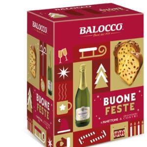 Panettone (Balocco) + Spumante 75cl